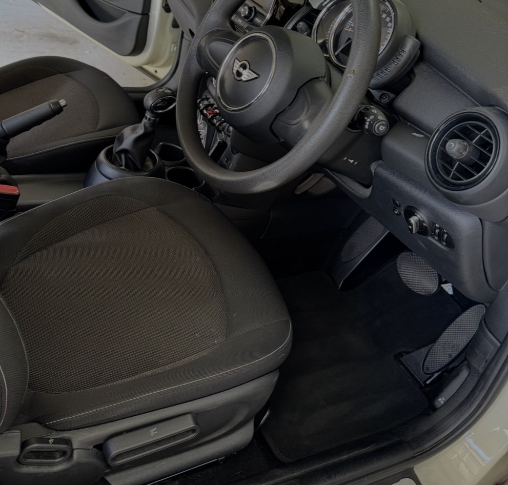 Interior — full vacuum & wipe down after